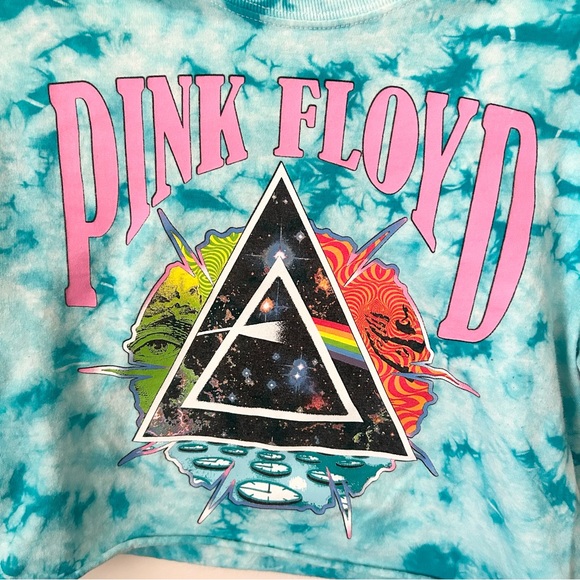 Pink Floyd Cropped Tie Dye Band Tee - Picture 3 of 4
